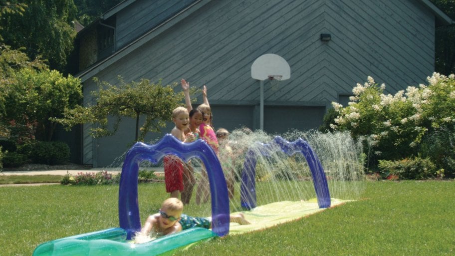 Backyard water slide