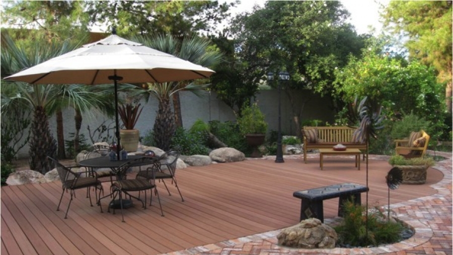 deck over a pool
