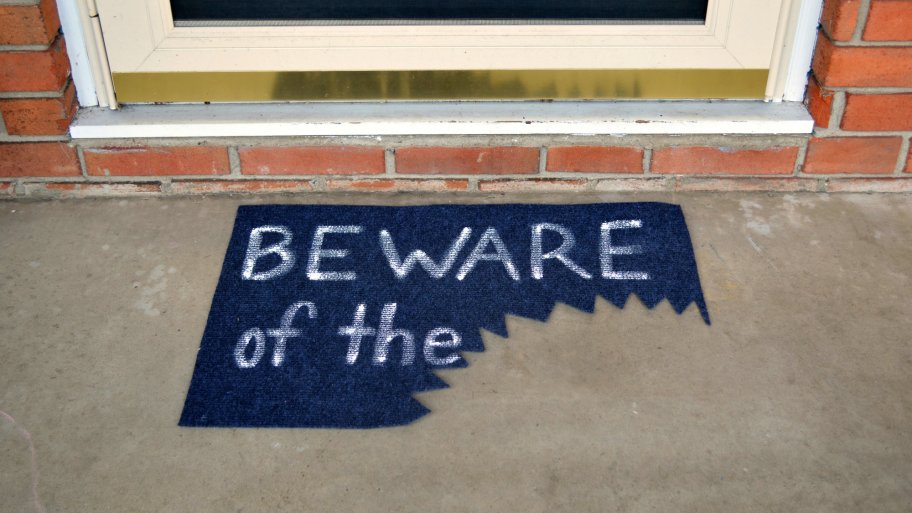DIY Halloween doormat