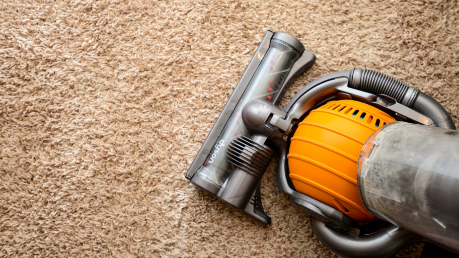 vacuum on carpet