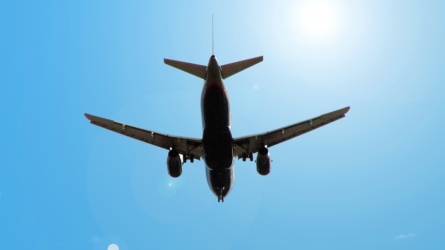 airplane in sky