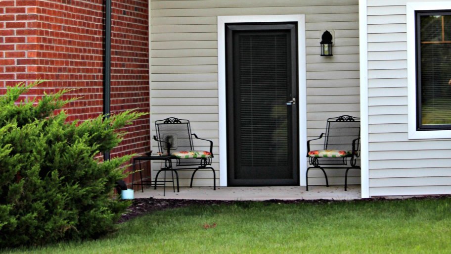 patio outside assisted living residence