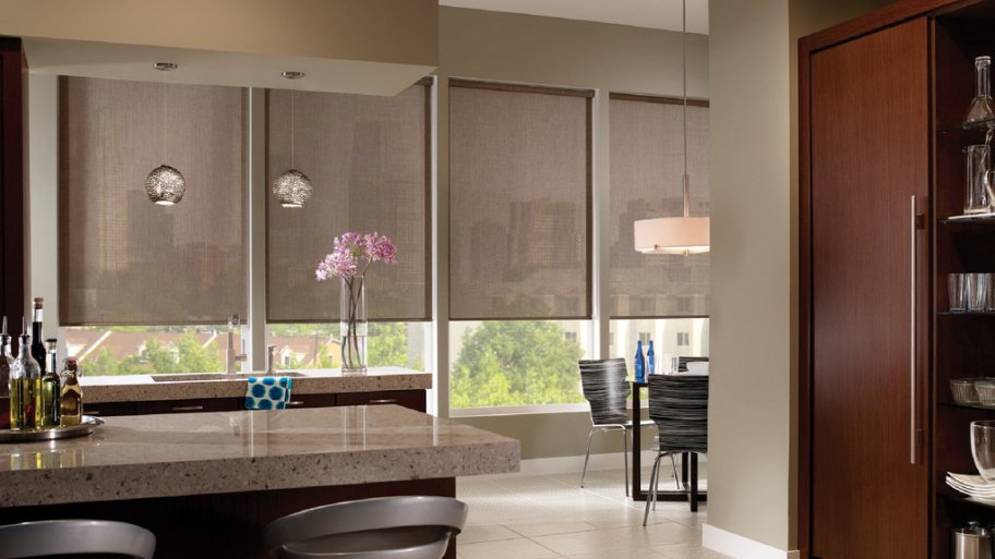 solar shades on south facing windows