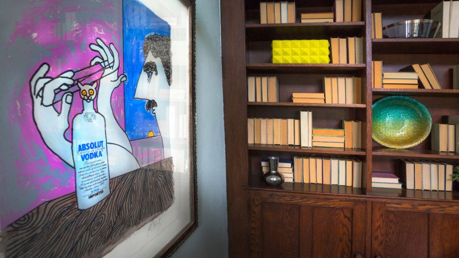 Kurt Vonnegut artwork at 2017 Decorators' Show House