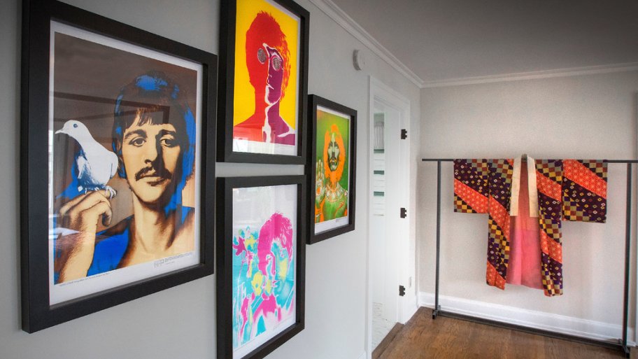 1967 Beatles prints in 2017 Decorators' Show House bedroom