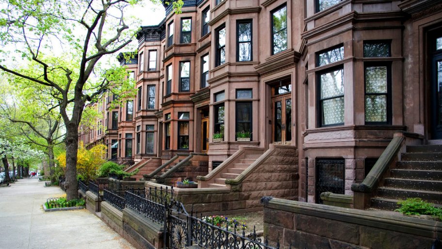 What Is A Brownstone Townhouse Angie S List Row Of Brownstone Buildings