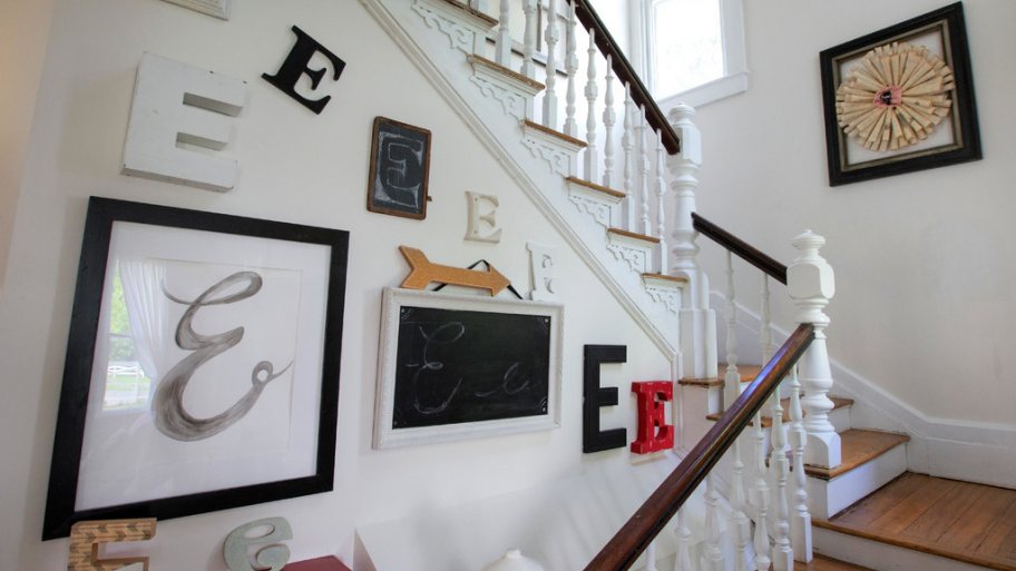 Staircase at McShane House in Carmel, Indiana