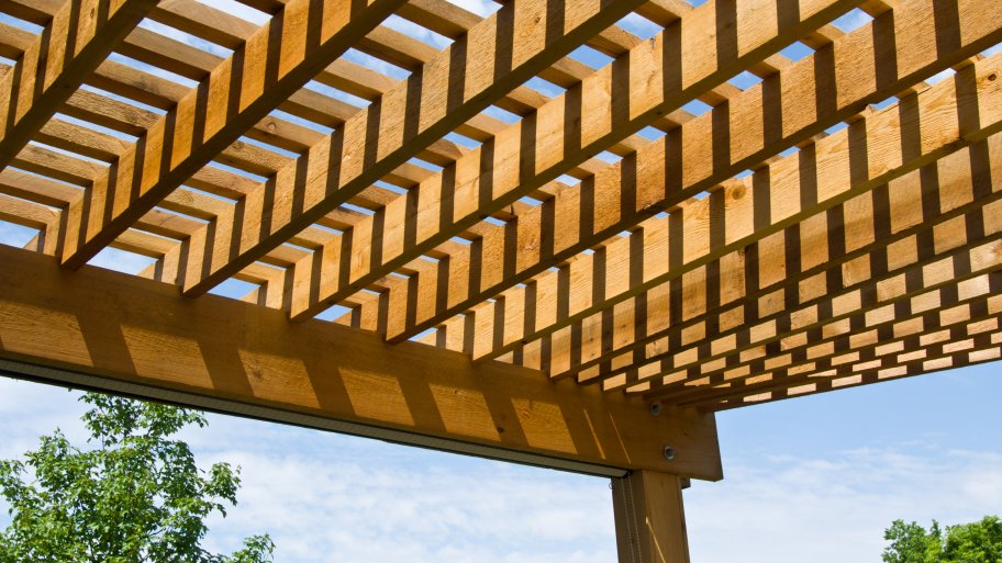 wood pergola