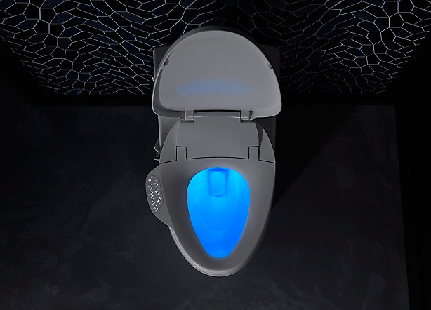LID LIGHTS TURNS ON WHEN LIFTED REMINDER TO PUT SEAT DOWN 3 TOILET SEAT LIGHTS