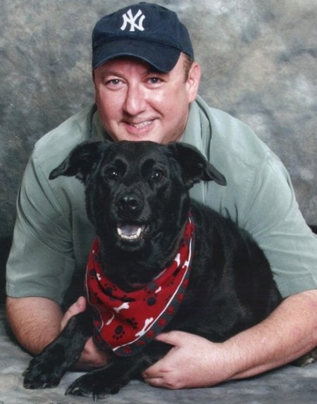 Jon Sutz says his dog, Shayna, saved his spirit. (Photo by Pet-ography)