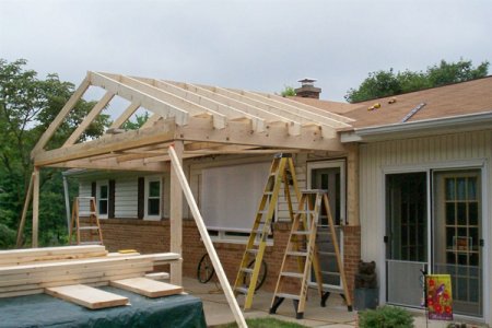 home addition under construction