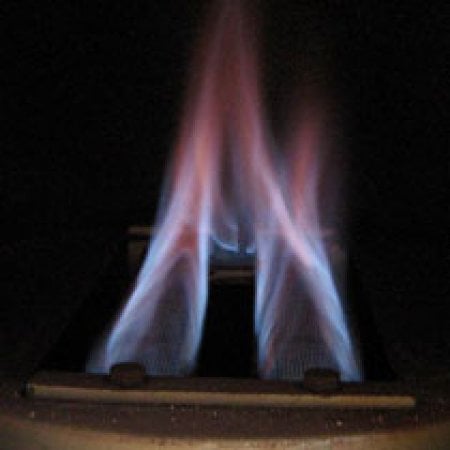 Natural gas flame