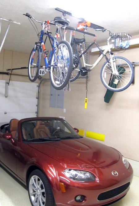 overhead garage storage rack
