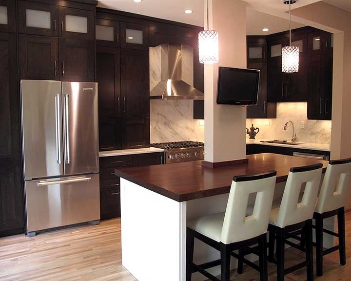 modern kitchen remodel with island