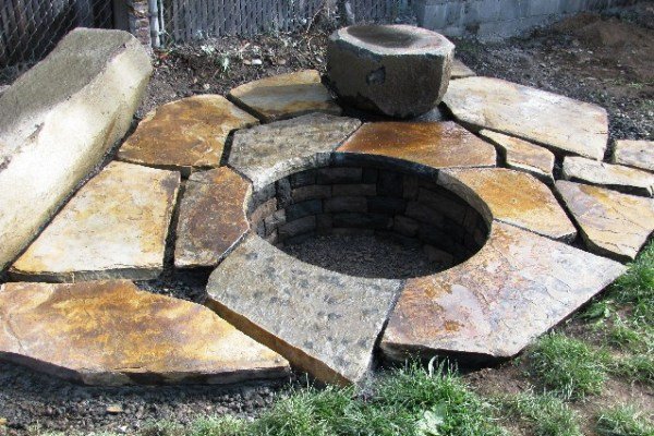 "The stone material that comprised the fire ring was a volcanic tuff hailing from the Bend (Oregon) area." (Photo courtesy of Matt L. of Portland, Ore.)