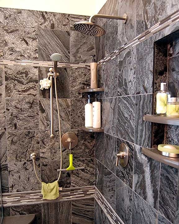 walk-in shower covered in slate walk-in shower covered in slate