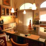 large kitchen island