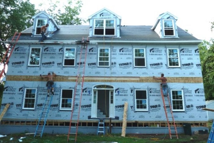 new home construction in progress