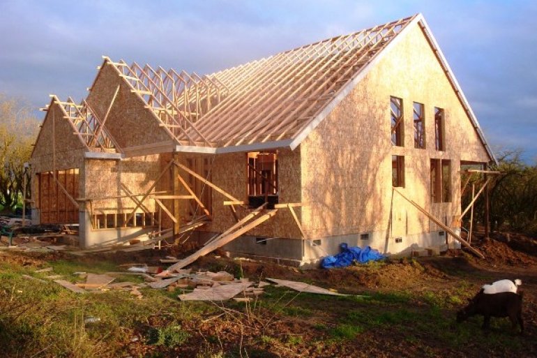 new home construction in progress