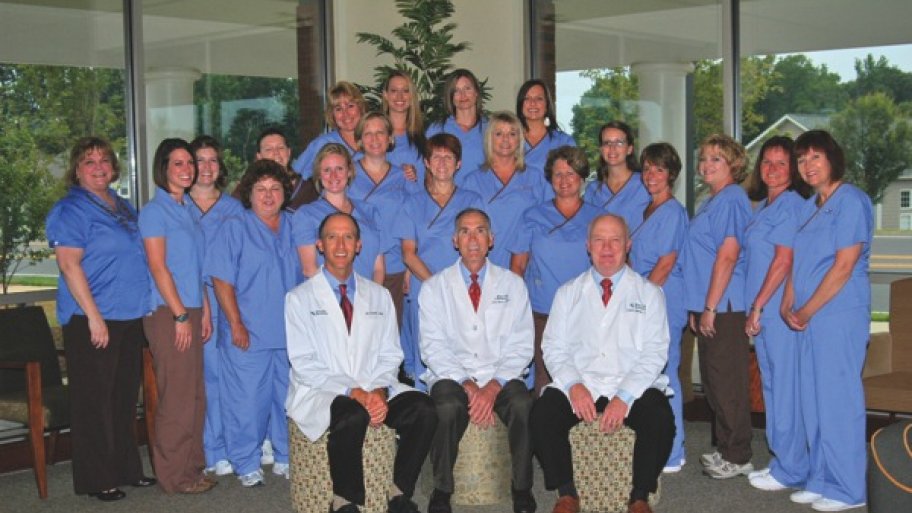 a group photo of the dentists and staff at Mint Hill Dentistry