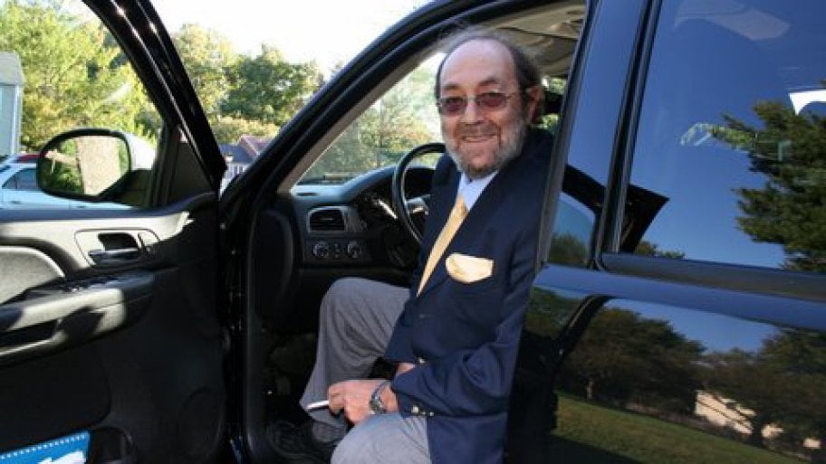 Boris Mlodik sitting in his vehicle