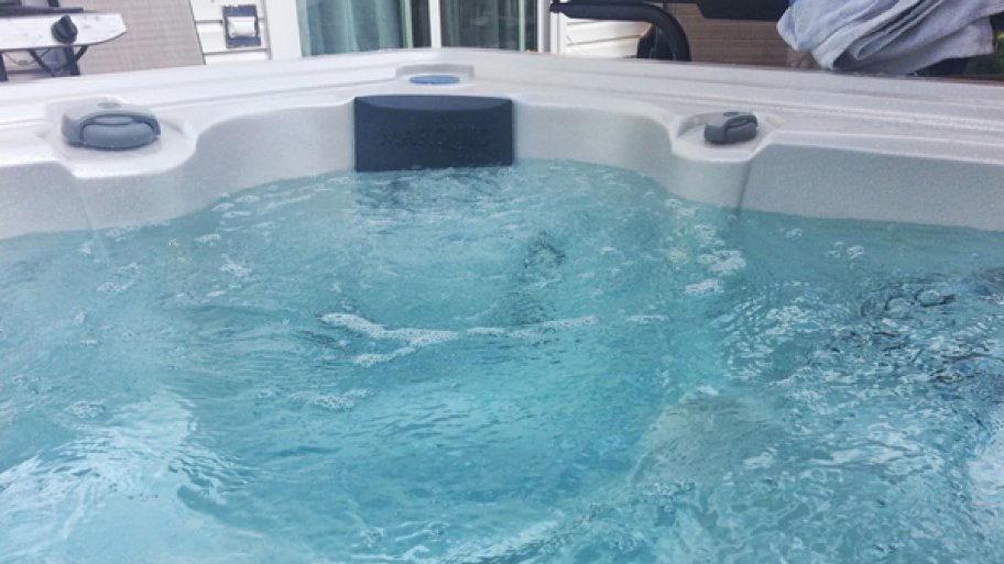 Testing your water will help you determine if a water change or adjustment is needed. Always be sure that water tests okay before using your hot tub, says Monopoli. (Photo courtesy of Angie's List member Eric H. of Chicago)