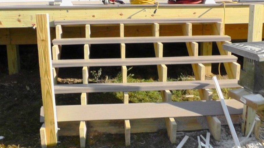 installing deck stairs in 4 steps angie s list