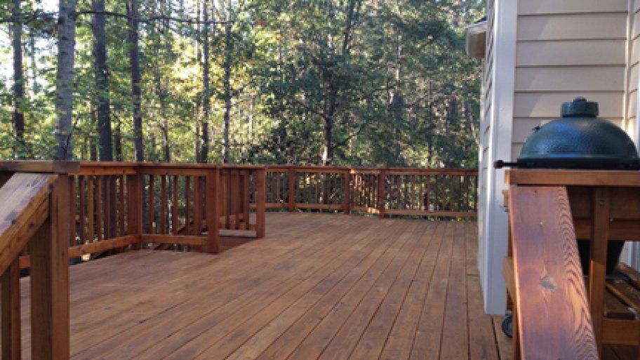 Pressure wash deck